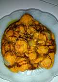 Cilok isi jando bumbu kacang
