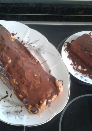 Una foto de Bizcocho de zanahoria con cobertura de chocolate