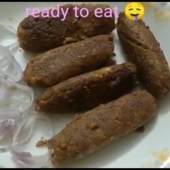 Homemade seekh kabab A picture of Homemade seekh kabab.