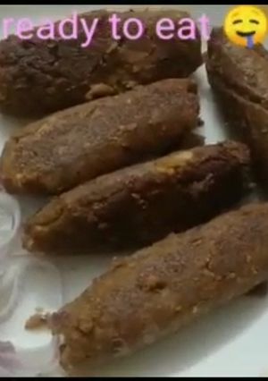 A picture of Homemade seekh kabab.