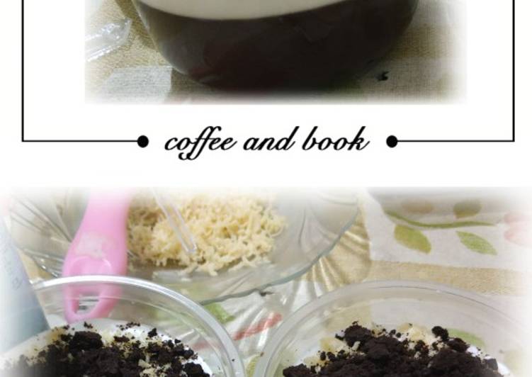 Puding coklat cream vanila