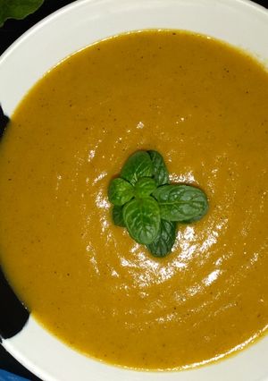 A picture of Carrot soup.