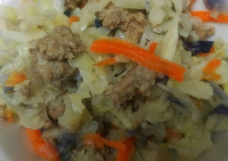 Recipe of Speedy Warm Hamburger Slaw