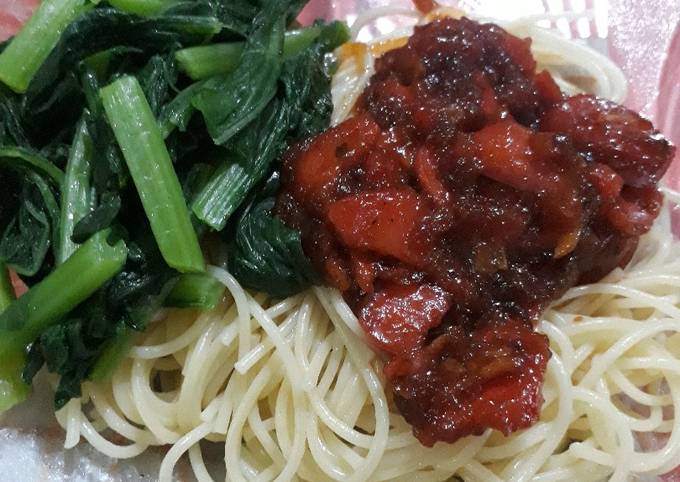 Resep Spaghetti Sosis Homemade Oleh Estiningtiyas Rahayu Cookpad