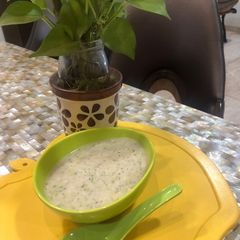 A picture of Cream of Broccoli Soup.