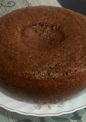 Una foto de Pastel de chocolate y nueces