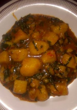A picture of Yam porridge.