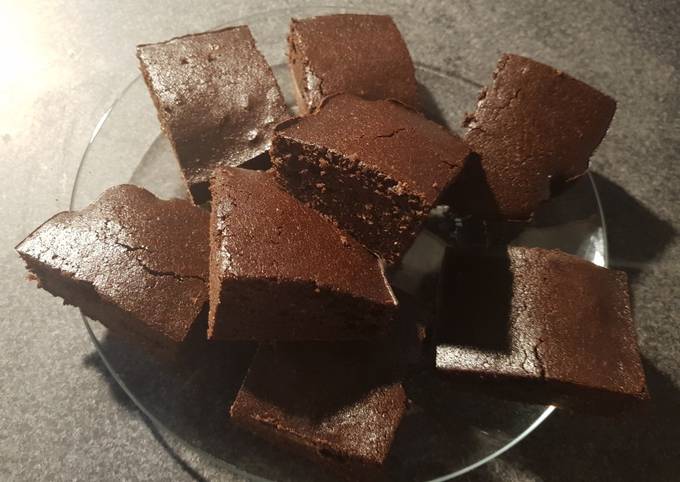 Brownie con sobras de leche de almendras