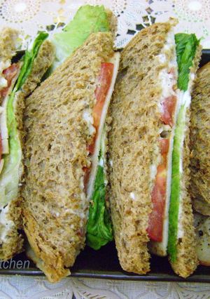 A picture of Turkey Ham Sandwich.