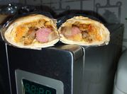 A picture of sausage shawarma