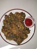 Baked vegetable fritters