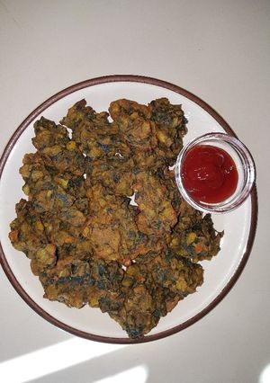 A picture of Baked vegetable fritters.