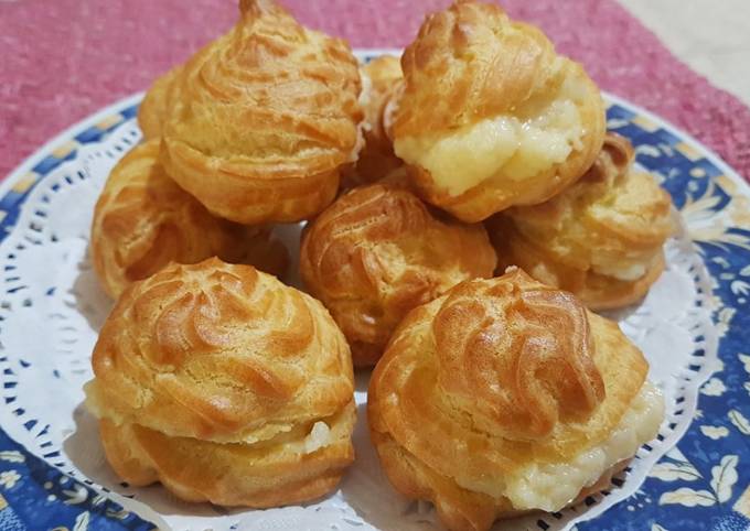 Kue Sus fiber creme tanpa Pengembang