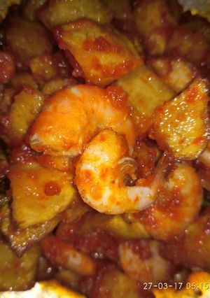 Foto resep Udang kentang balado