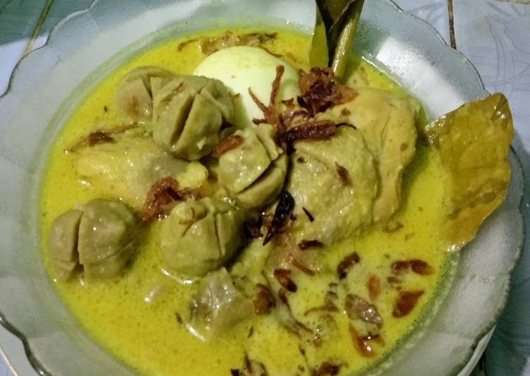 Langkah Mudah untuk Membuat Opor bakso ayam yummy????????, Bisa Manjain Lidah