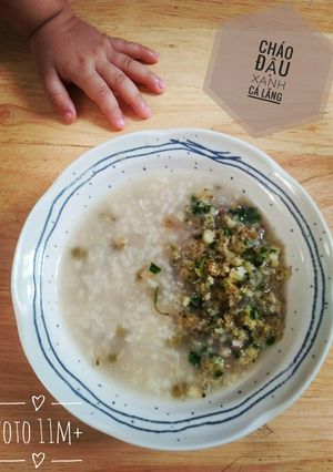 Hình của món Cháo đậu xanh cá lăng cho bé.