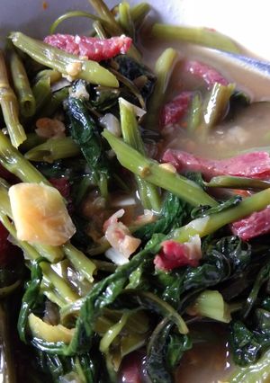 Foto resep Ca kangkung daging sapi pedas