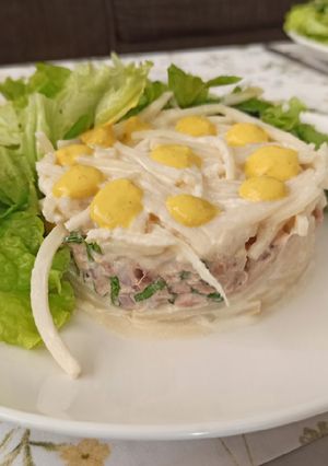 Una foto de Causa rellena versión keto o KetoCausa
