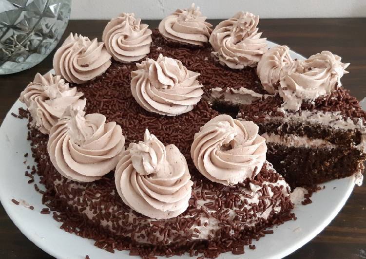 Eggless Choco Milo Cake