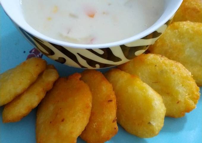 Sup Krim ala KFC dan Hash Brown ala McD