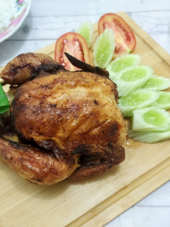 Resep Ayam Panggang Utuh Crispy Skin + Sambal Bawang Wajib Dicoba