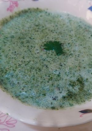 A picture of Special harri chutney.