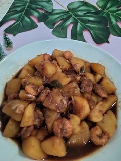 Foto resep Udang kentang kecap