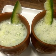 A picture of Raw mango tangy and sweet Lassi.