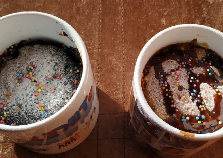 Chocolate and Coffee Flavours Mug Cakes