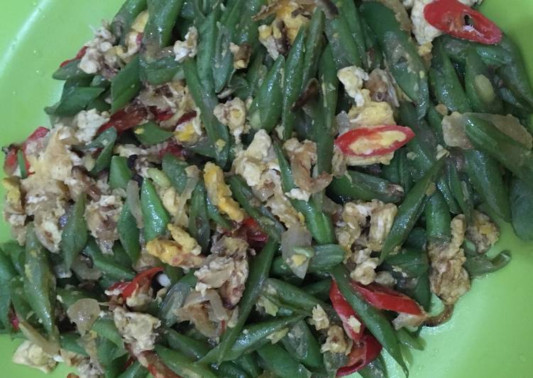 Oseng buncis telor orak arik🍳🥙
