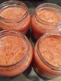 Tomate licuado y congelado en botes