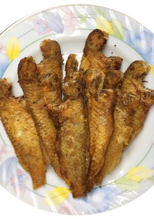 Hình của món Cá mó chiên giòn.