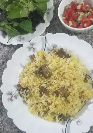 عکسی از دستور قارچ پلو عالی👌