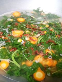 Foto resep Sayur bening bayam Jagung wortel