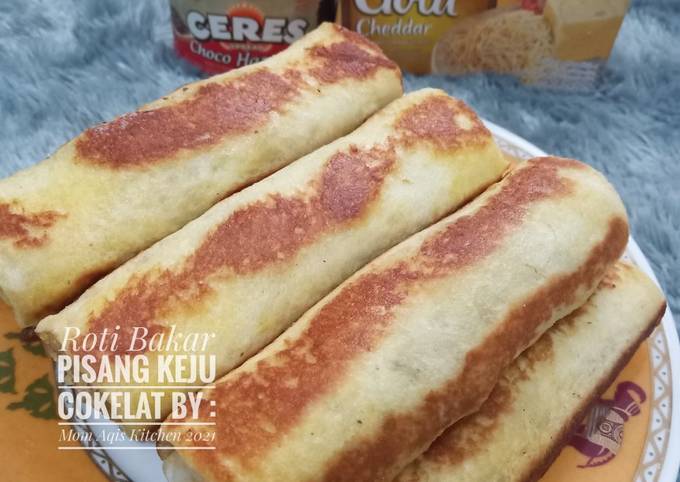 Roti Bakar Pisang Keju Cokelat