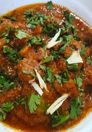 A picture of Mutton Karhai.
