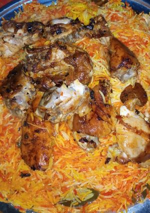 صورة لوصفة مندي بالدجاج 🤗🤗