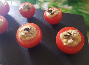 Une photo de Houmous concombre/pois chiches