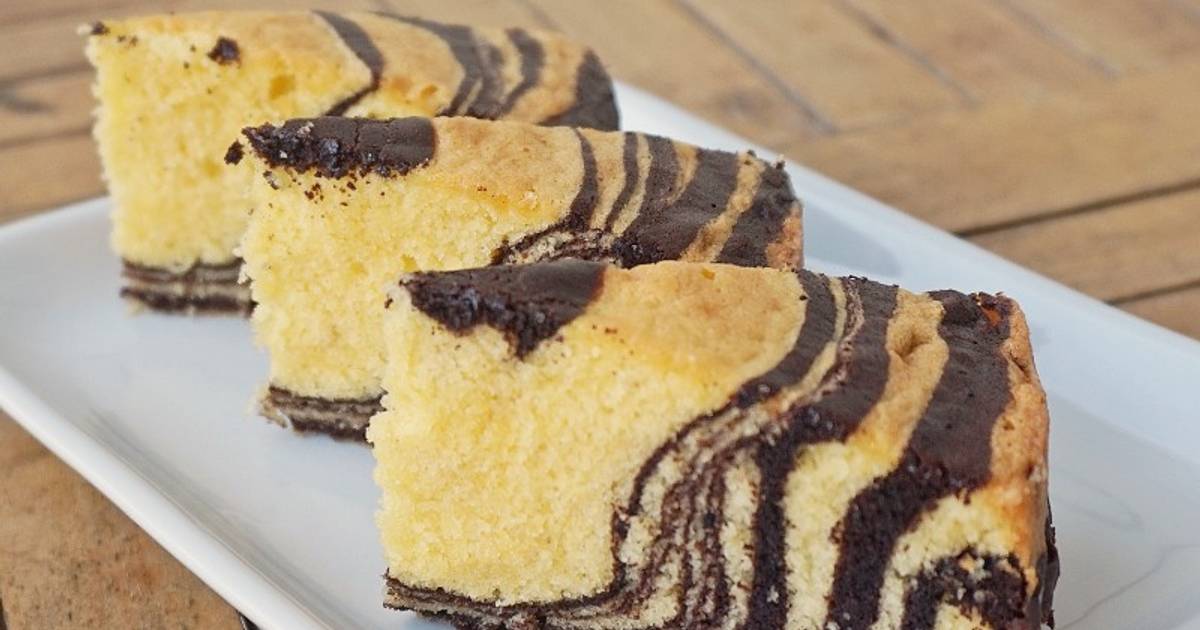 Resep Zebra Butter Cake oleh Monica Novara H. Cookpad