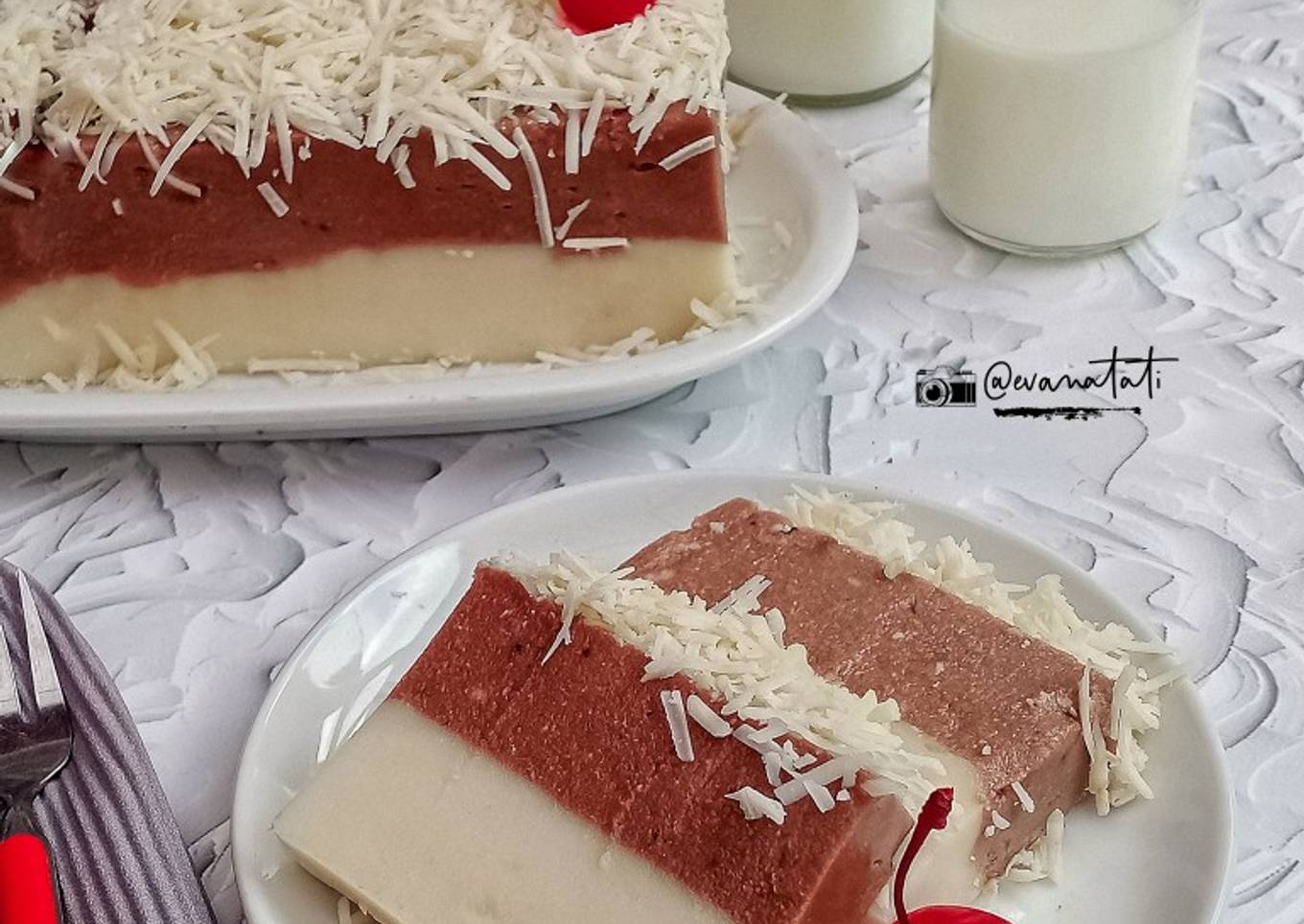 Langkah Mudah untuk Membuat Puding Roti Tawar Keju - Coklat Anti Gagal
