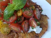 Une photo de mozzarella buffala chaud