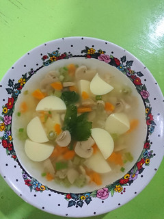 Foto resep Sup ayam sayur aneka isi (mpasi 1+)