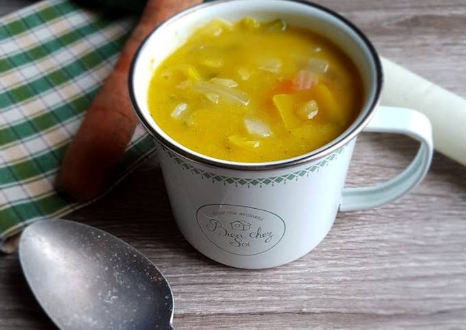 Recette Délicieux Potage aux légumes détox