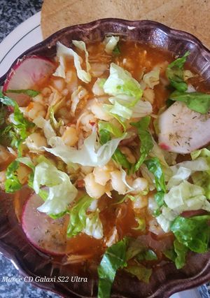 Una foto de Pozole