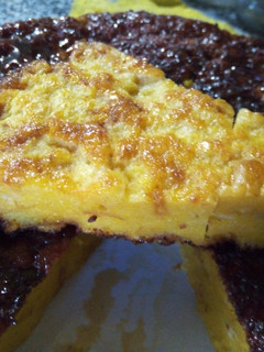 Una foto de Budín de pan a la sartén