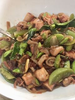 Foto resep Tumis Cumi Asin Petai