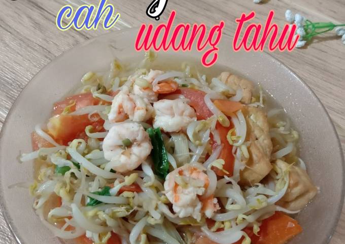 Tauge cah udang tahu enak dan. Mudah