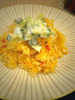 南瓜黎麥佐小黃瓜優格 的食譜成品照片