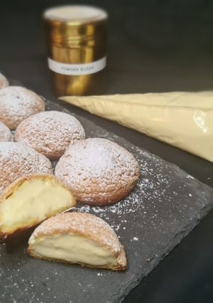 Choux au Craquelin - Krémes puffancsok recept fotója