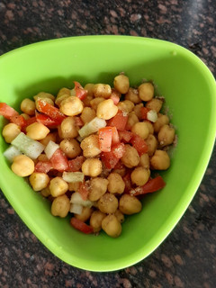 A picture of Simple Chickpea salad.